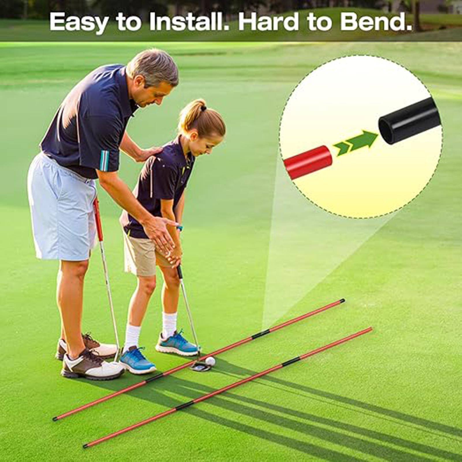 Golf Equipment For Youth - アライメントスティックホルダー 角度調整可能 アライメント練習スティック器具 ゴルフトレーニング補助具 男性 女性