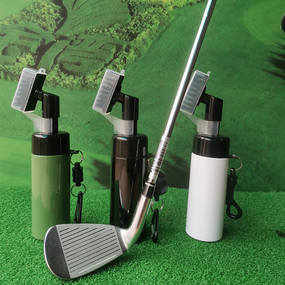 Golf Equipment Wholesale - プロのゴルフクラブクリーニングキット,プラスチック溝付きクリーナー,スプレーボトル付きブラシ
