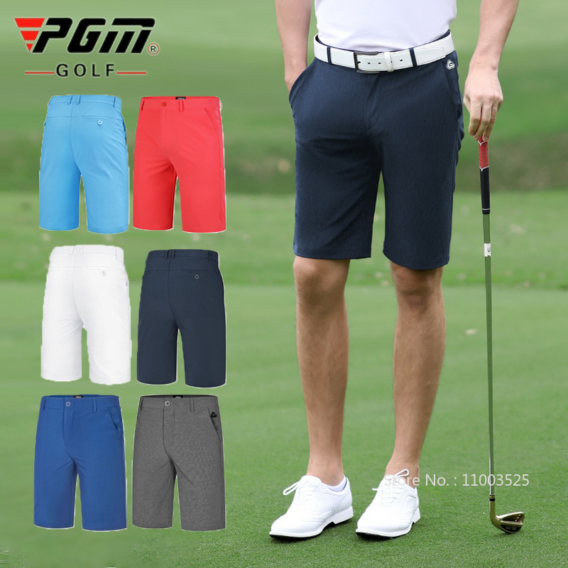 Golf Equipment Wholesale - PGM ゴルフショート夏メンズ固体スポーツズボン男快適な通気性ショートパンツカジュアル服スポーツウェアジムスーツ
