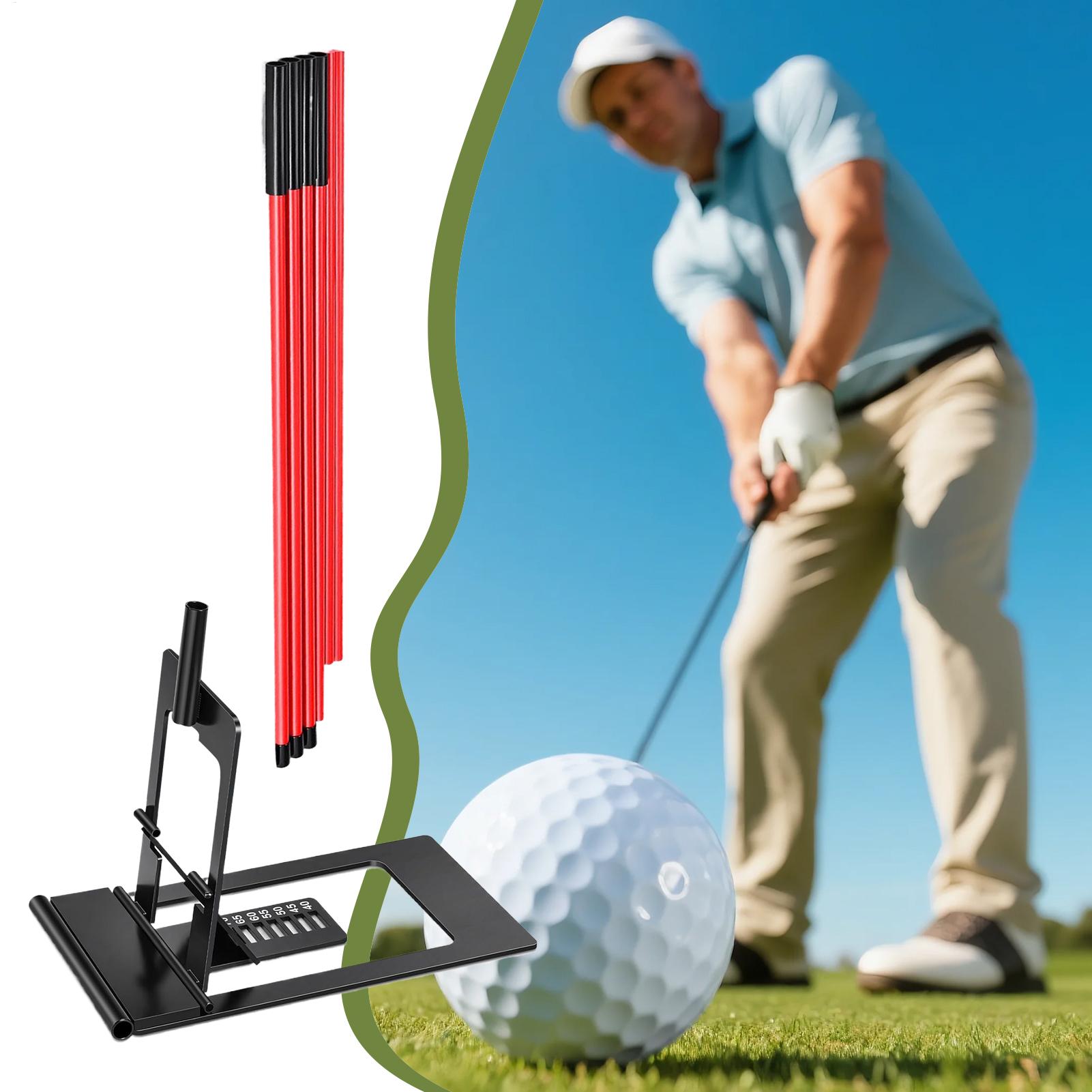 Golf Equipment For Youth - ゴルフプレーン トレーナー 角度調整可能 アライメント練習スティック ゴルフスイングパス トレーナー