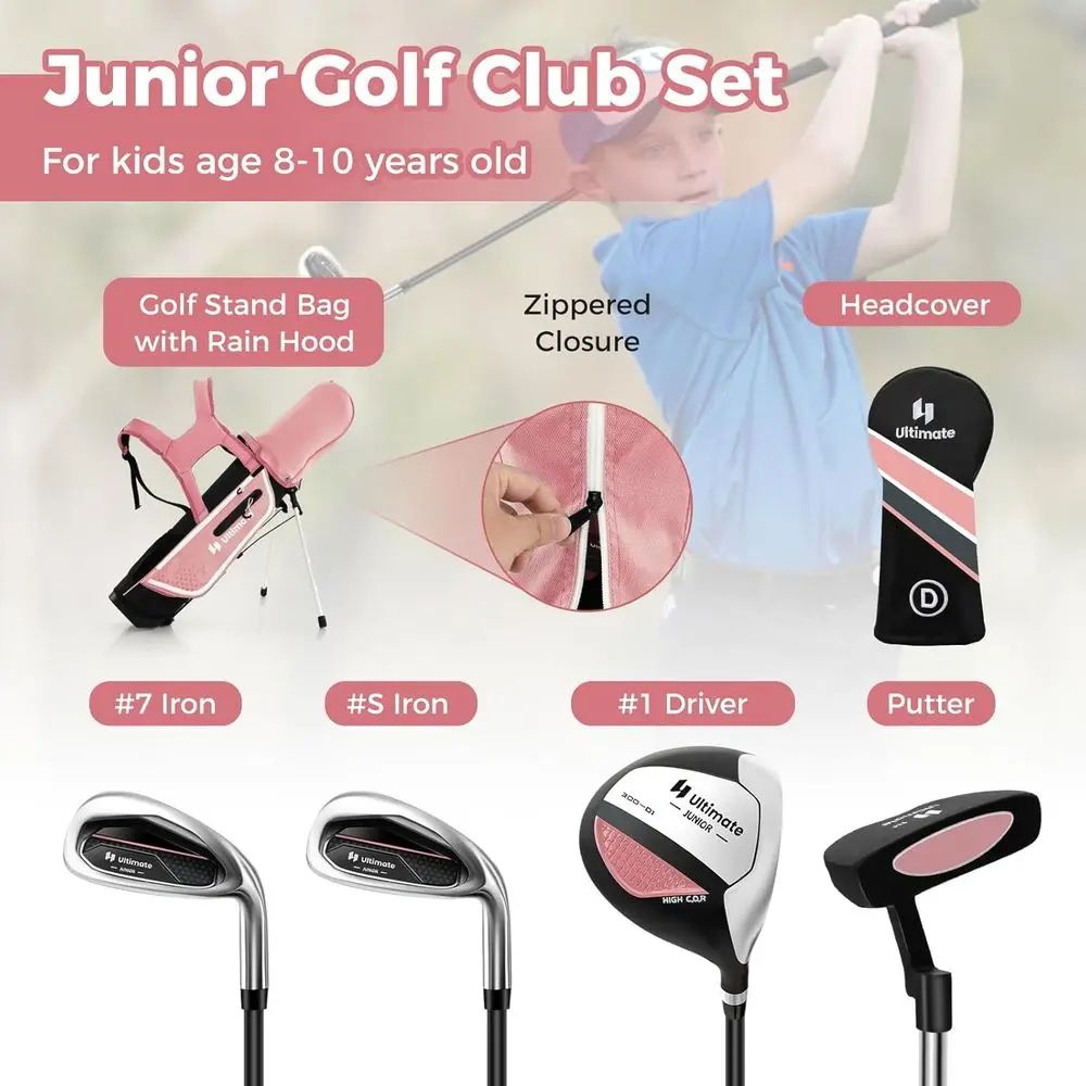 ユースゴルフクラブセット（スタンドバッグ、レインカバー、練習 - Golf Equipment For Youth のレビューと価格