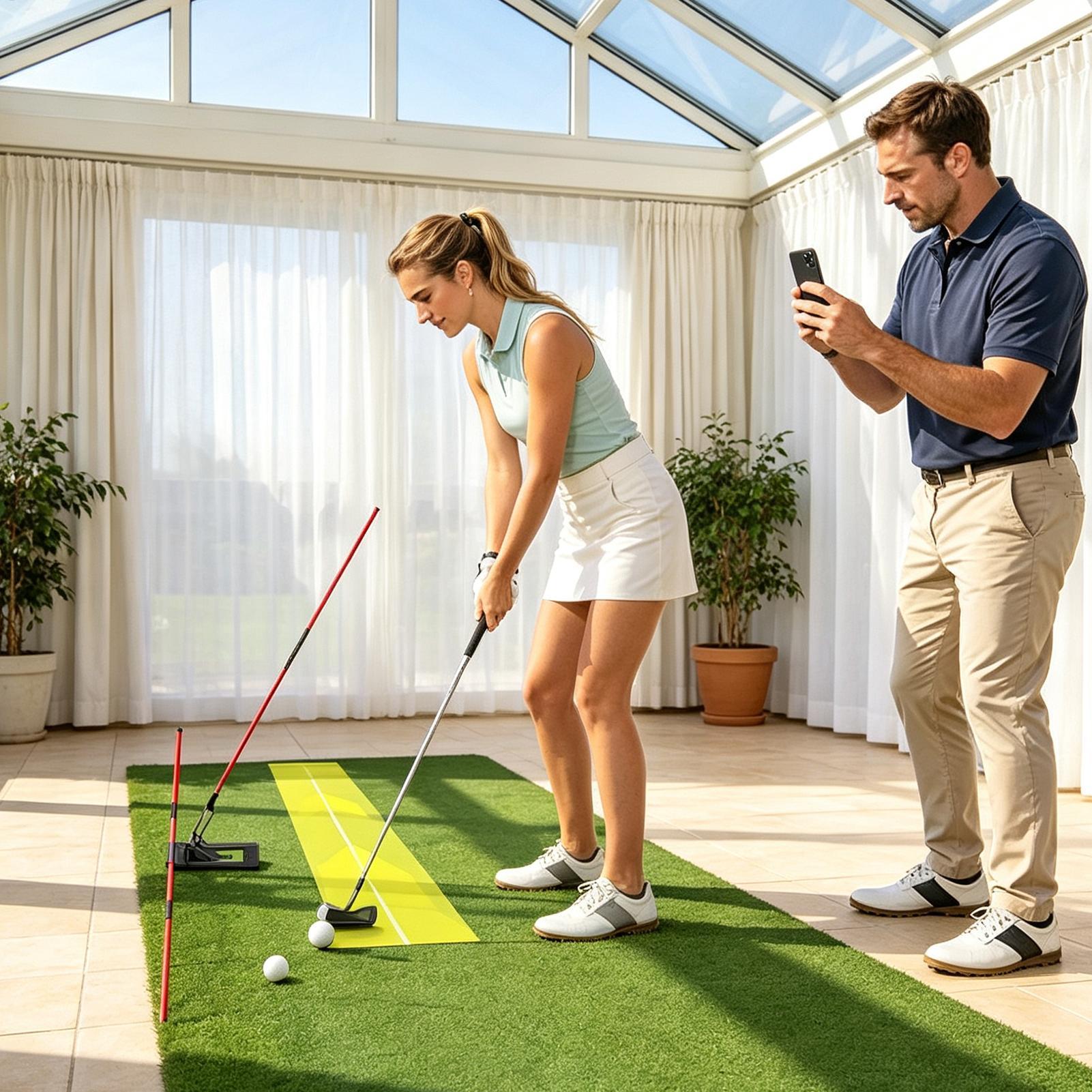 ゴルフプレーントレーナー 調節可能な角度調整練習スティック  - Golf Equipment For Youth のレビューと価格
