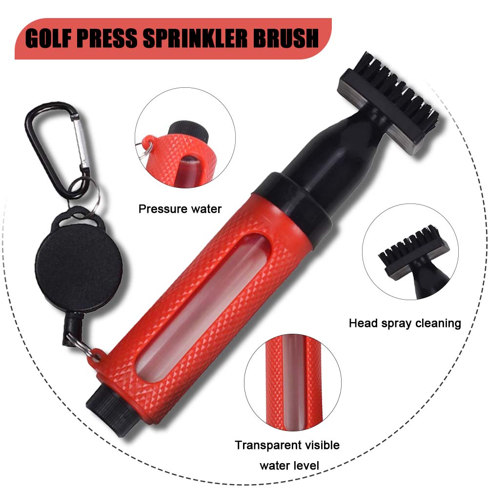 ゴルフクラブクリーニングブラシ フック付き ポータブル圧力水 - Golf Equipment Wholesale のレビューと価格