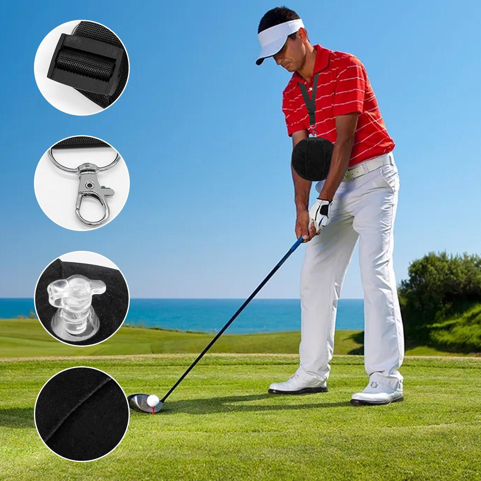 ゴルフスイングトレーナーボールポータブルゴルフ実践トレーニン - Golf Equipment For Youth のレビューと価格